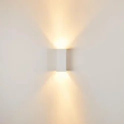 Applique murale Aversa Blanc, 2 lumières