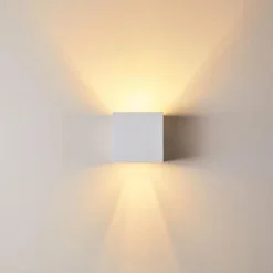 Applique murale Badajoz Blanc, 1 lumière
