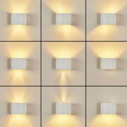 Applique murale Badajoz Blanc, 1 lumière
