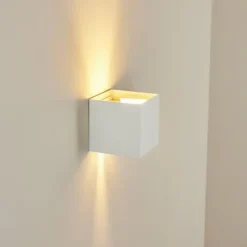 Applique murale Badajoz Blanc, 1 lumière