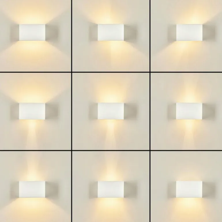 Applique murale Badajoz Blanc, 1 lumière