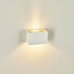 Applique murale Badajoz Blanc, 1 lumière