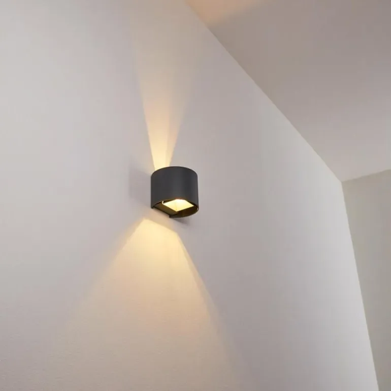 Applique murale Badajoz LED Anthracite, 1 lumière