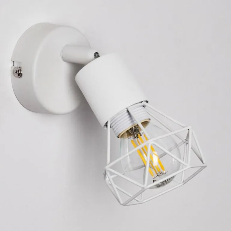 Applique murale Baripada Blanc, 1 lumière