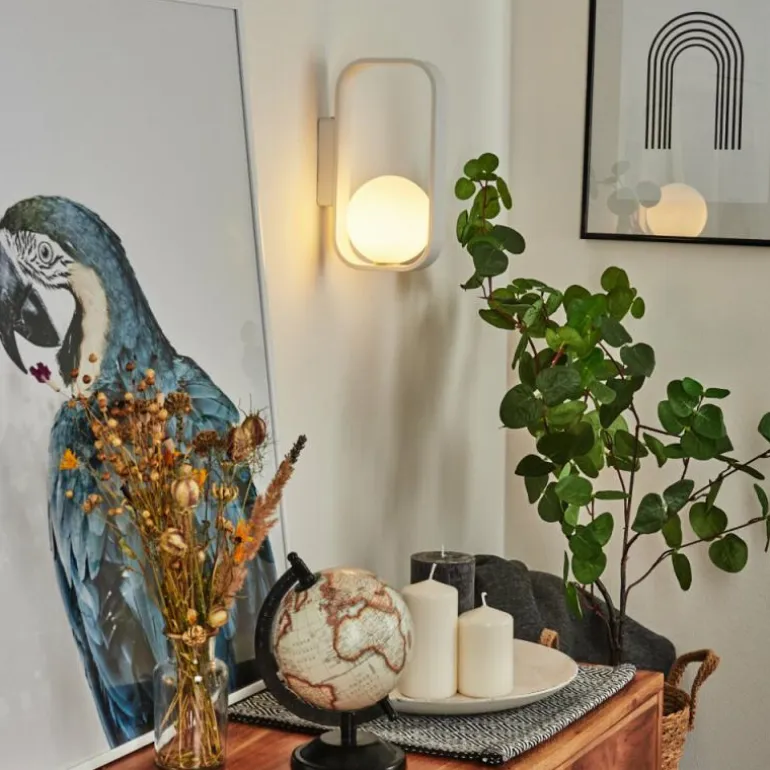 Applique murale Beland Blanc, 1 lumière