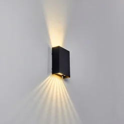 Applique murale Benin LED Noir, 1 lumière