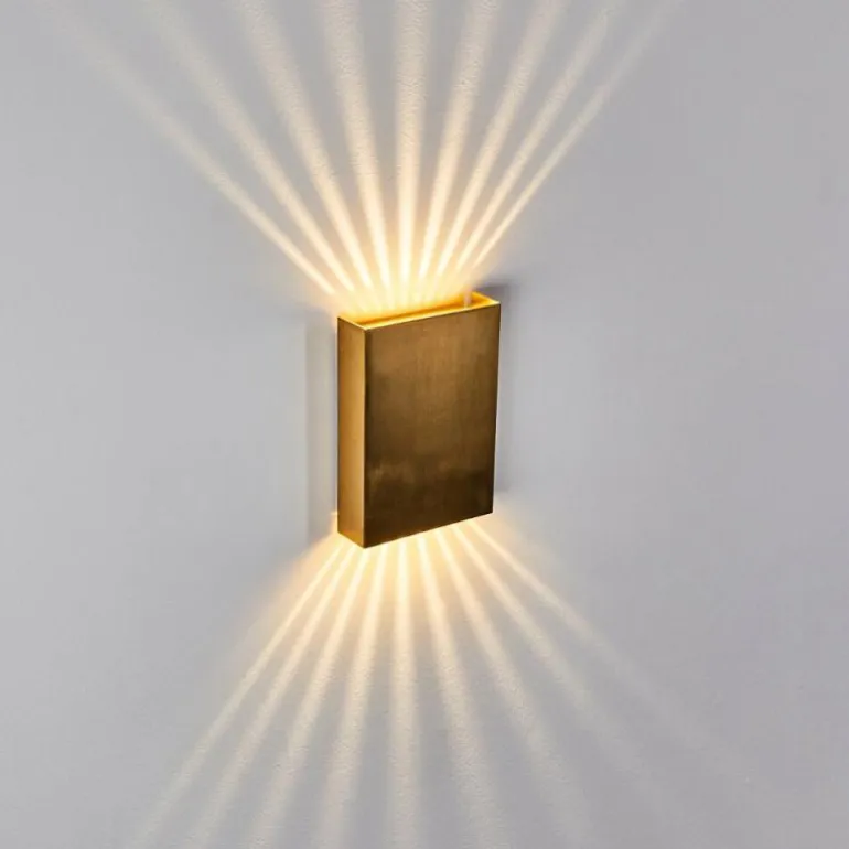Applique murale Benin LED Laiton, 2 lumières