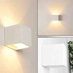 Applique murale Braslo Blanc, 1 lumière