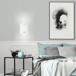 Applique murale Brilliant Uja Argenté, 1 lumière