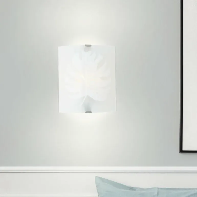 Applique murale Brilliant Uja Argenté, 1 lumière