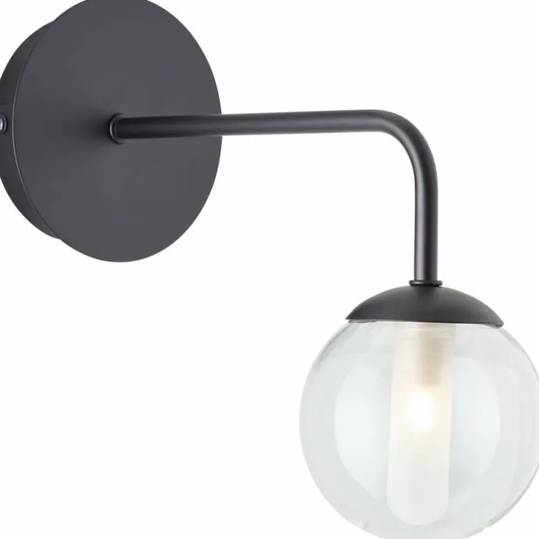Applique murale Brilliant Gitse Noir, 1 lumière