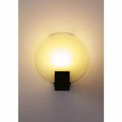Applique murale Brilliant Sonian Acier inoxydable, Transparent, Blanc, 1 lumière