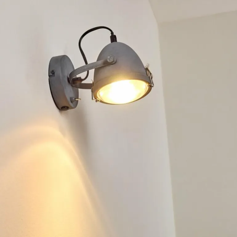 Applique murale Butikon Gris, 1 lumière
