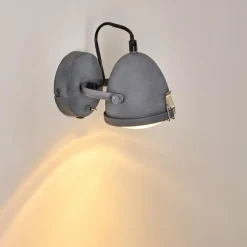 Applique murale Butikon Gris, 1 lumière