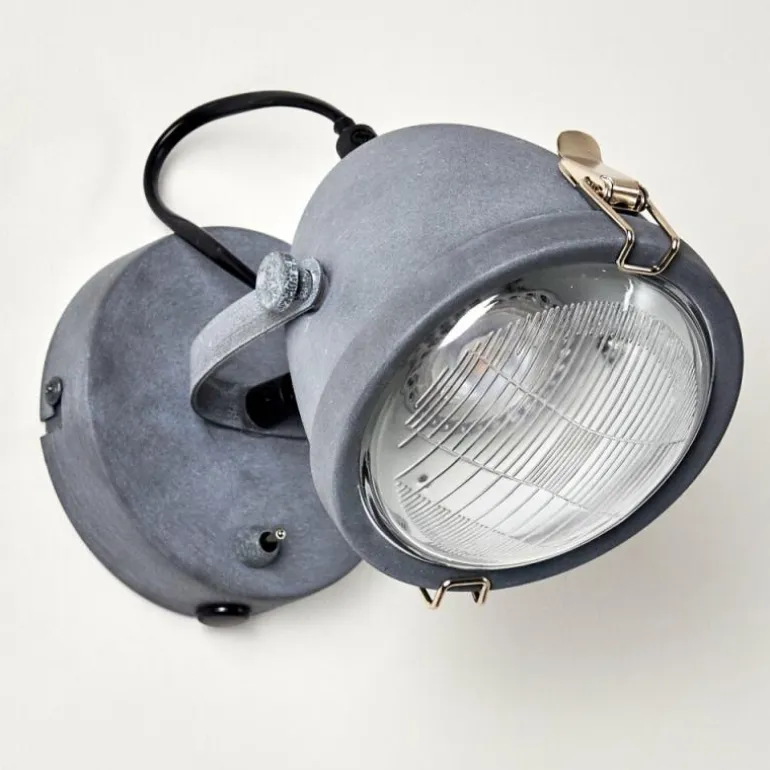 Applique murale Butikon Gris, 1 lumière