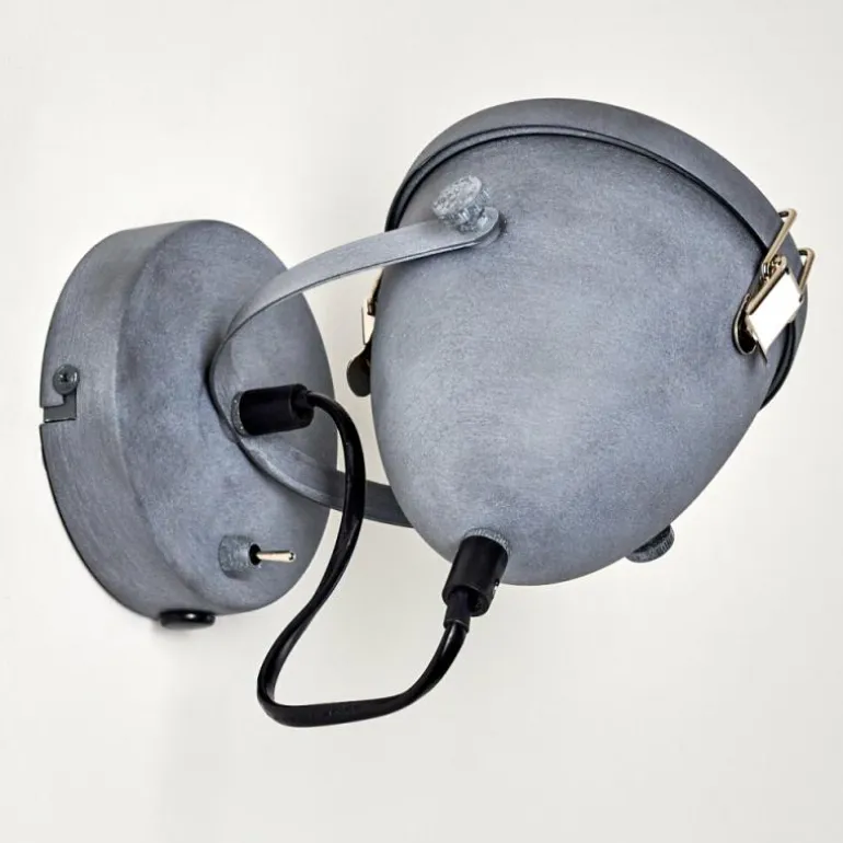 Applique murale Butikon Gris, 1 lumière