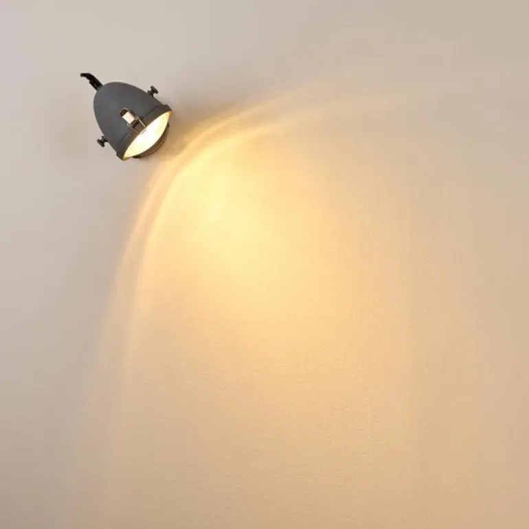 Applique murale Butikon Gris, 1 lumière
