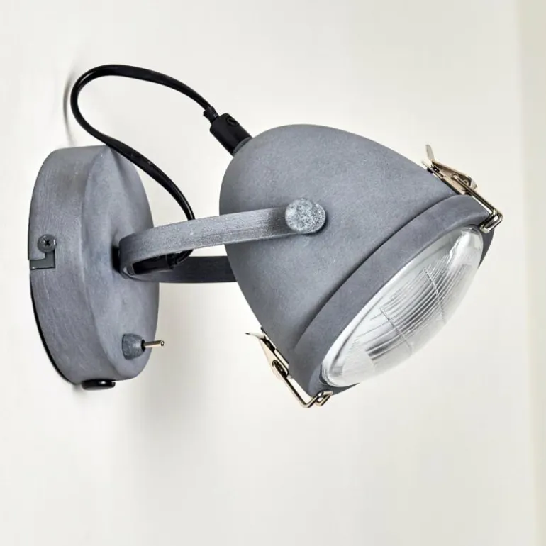 Applique murale Butikon Gris, 1 lumière