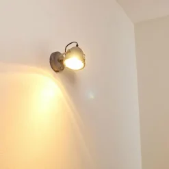 Applique murale Butikon Gris, 1 lumière