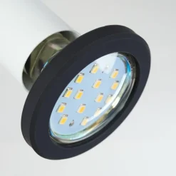 Applique murale Cabri LED Chrome, Noir, Blanc, 1 lumière