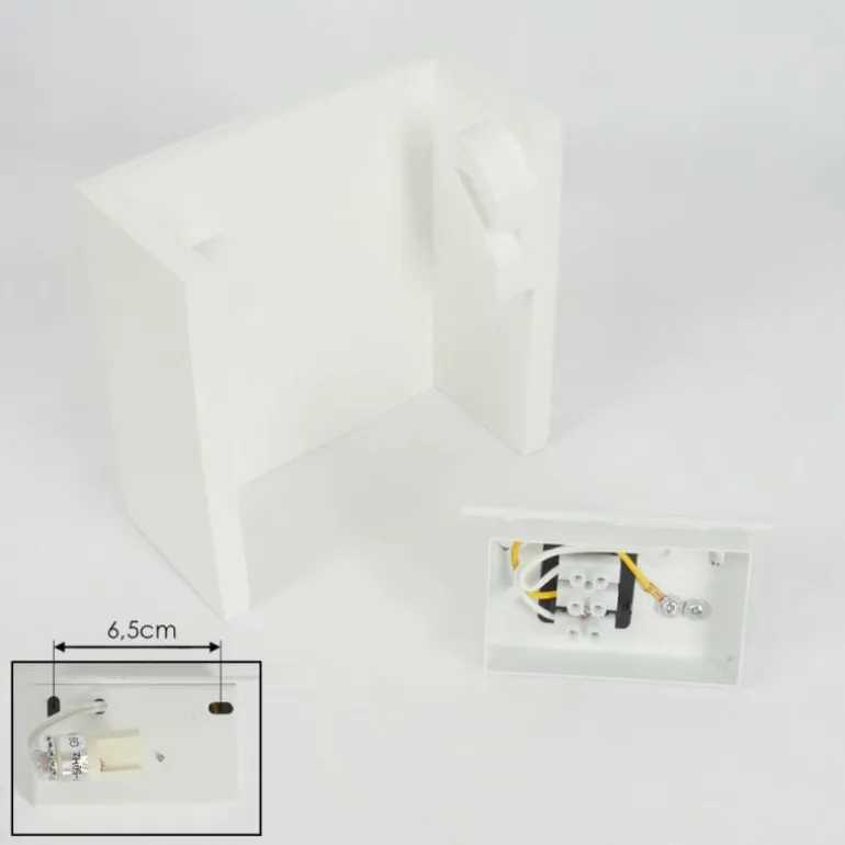 Applique murale Calama Blanc, 1 lumière