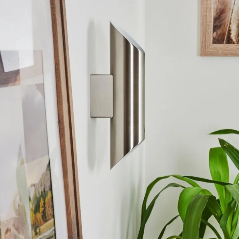 Applique murale Cann LED Nickel mat, 2 lumières