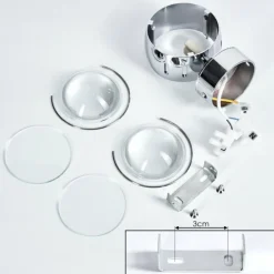 Applique murale chrome Sapri Chrome, 1 lumière