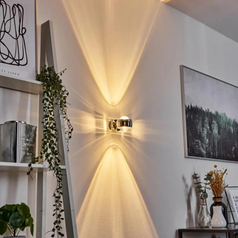 Applique murale chrome Sapri Chrome, 1 lumière