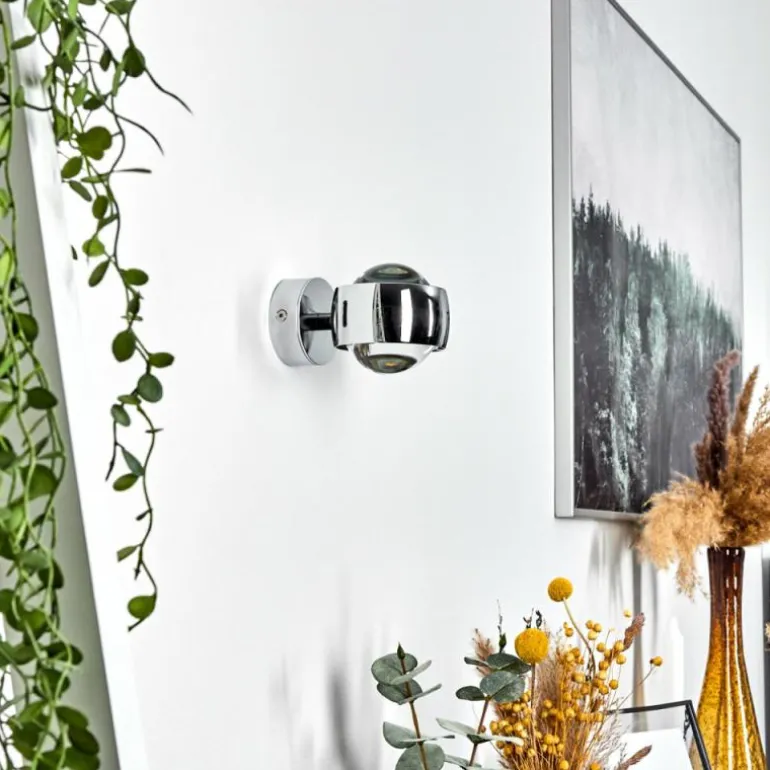 Applique murale chrome Sapri Chrome, 1 lumière