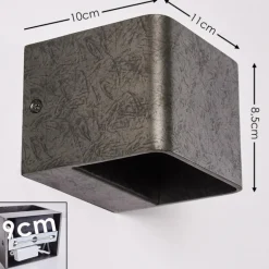 Applique murale Chuitna LED Nickel mat, 1 lumière