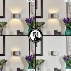 Applique murale Chuitna LED Nickel vieilli, 1 lumière