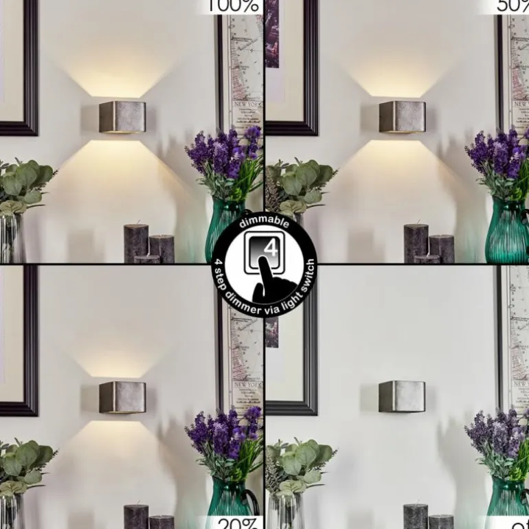 Applique murale Chuitna LED Nickel vieilli, 1 lumière