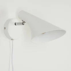 Applique murale Corralcay Chrome, Blanc, 1 lumière