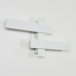 Applique murale Cuchara LED Blanc, 2 lumières