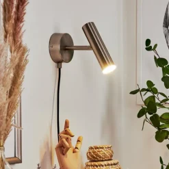 Applique murale Dalheim LED Nickel mat, 1 lumière