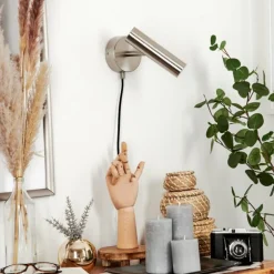 Applique murale Dalheim LED Nickel mat, 1 lumière
