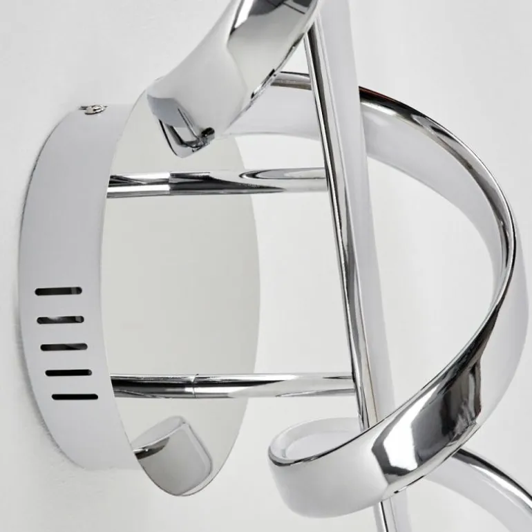 Applique murale Dauntey LED Chrome, Blanc, 1 lumière