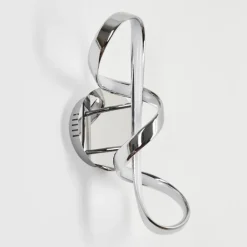 Applique murale Dauntey LED Chrome, Blanc, 1 lumière