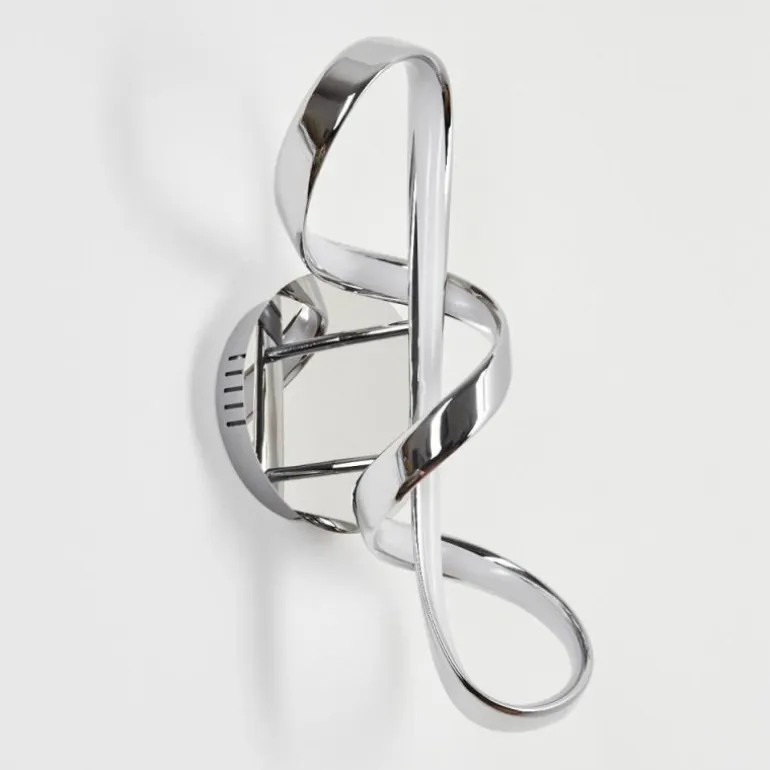Applique murale Dauntey LED Chrome, Blanc, 1 lumière
