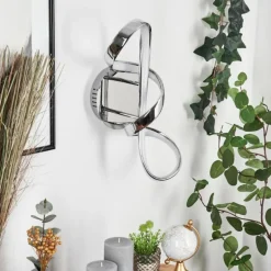Applique murale Dauntey LED Chrome, Blanc, 1 lumière