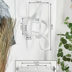 Applique murale Dauntey LED Blanc, 1 lumière