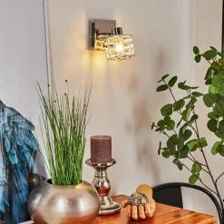 Applique murale Desrue Chrome, Argenté, 1 lumière