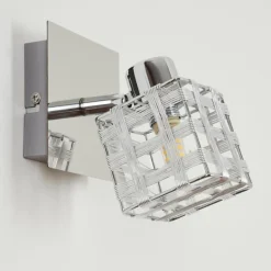 Applique murale Desrue Chrome, Argenté, 1 lumière