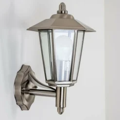Applique murale d'extérieur Moskau Acier inoxydable, 1 lumière