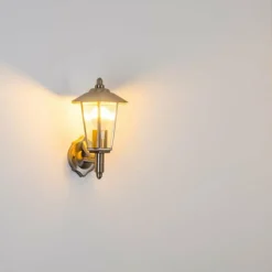 Applique murale d'extérieur Moskau Acier inoxydable, 1 lumière
