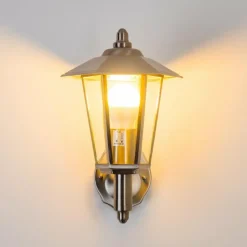Applique murale d'extérieur Moskau Acier inoxydable, 1 lumière