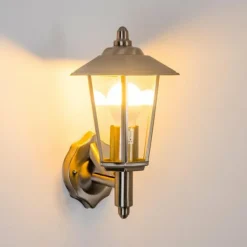 Applique murale d'extérieur Moskau Acier inoxydable, 1 lumière