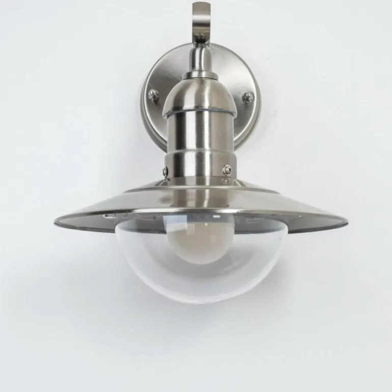 Applique murale d'extérieur Broni Acier inoxydable, 1 lumière