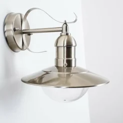 Applique murale d'extérieur Broni Acier inoxydable, 1 lumière