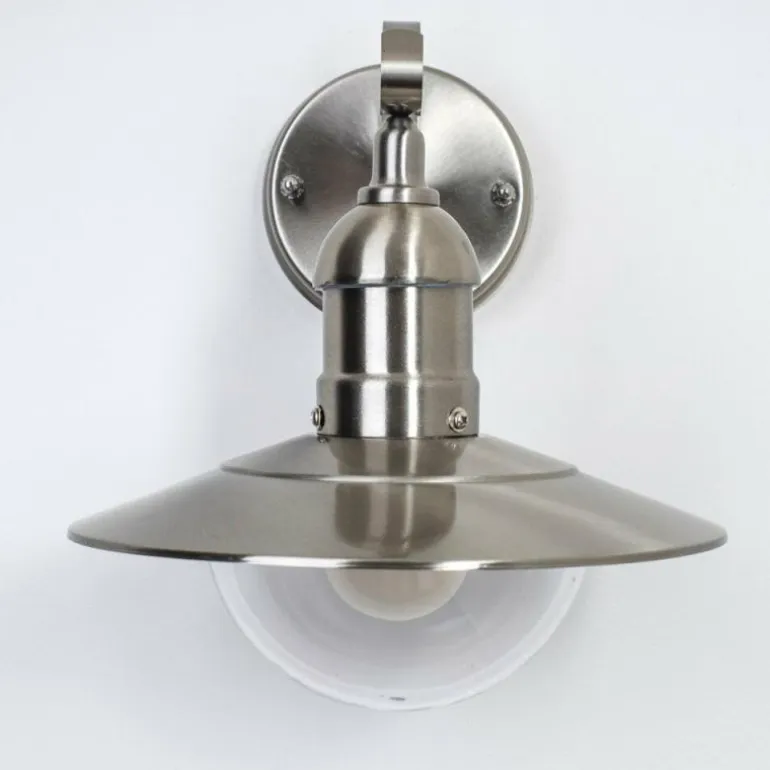 Applique murale d'extérieur Broni Acier inoxydable, 1 lumière